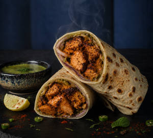 Koyla Smoked Soya Chaap Roll