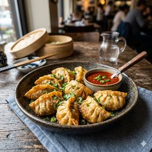 Veg Fried Momos (10 Pieces)