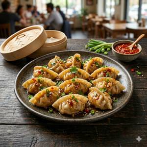 Manchurian Steamed Momos (10 Pieces)