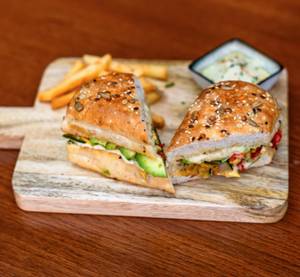Hummus Avocado Panini