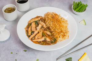 Chicken Pan Fried Noodle Gravy