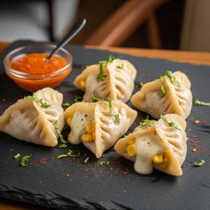 Cheese corn momos