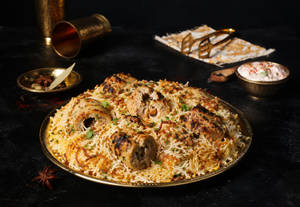 Afghani Soya Chaap Biryani