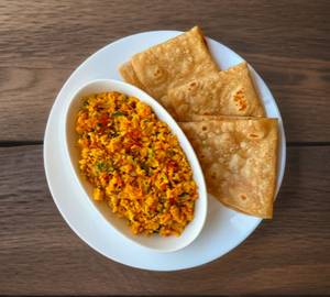 Egg Bhurji With 2 Paratha