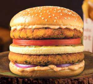 Aloo Tikki Double Decker Burger