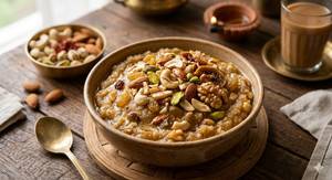 Dry Fruits Suji Halwa