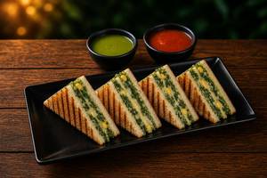 Spinach Corn Cheese Grill