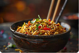 Veg Schezwan Noodles[ 650 ml serves 1-2]