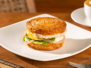 Salmon Croissant Bun