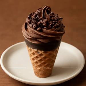 Vanilla Ice Cream With Chocolate