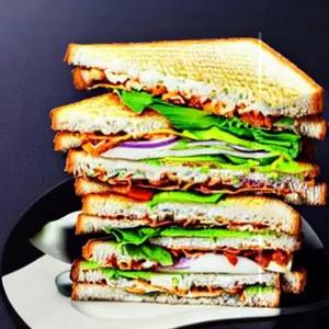 Cheese Paneer Club Sandwich