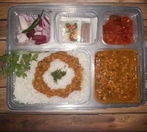 Rice Yellow Dal Thali