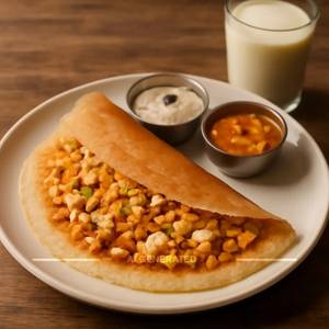 Paneer Sweet Corn Dosa
