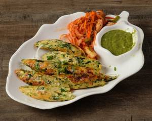 Subz Palaki Seekh Kebab