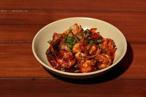Sriracha Stir Fry Prawns