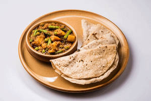Mix Veg Wth 3 Roti +salad+chatni