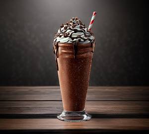 Chocolate Shake With Icecream
