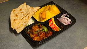 Kolkata Chicken Biryani Chinese Thali [ Serve 1 ]