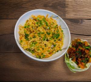 Chilli Mushroom With Fried Rice