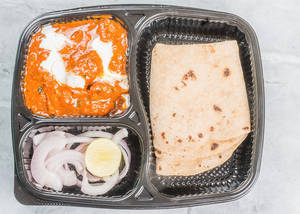 Butter Chiken[ 2 Psc ] With 3 Roti+Salad+Chatni