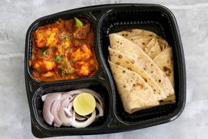 Butter Paneer Masala With 3 Roti+salad