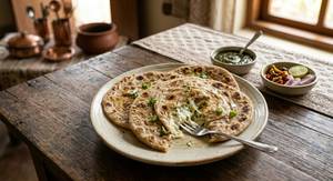 2 Paneer Cheese Paratha