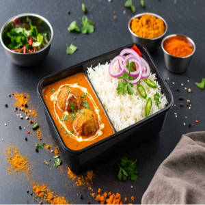 Veg Kofta Curry Rice Box
