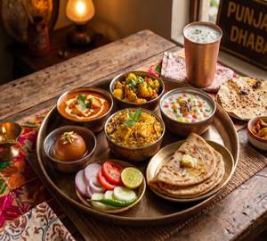 Royal Thali With Buttermilk