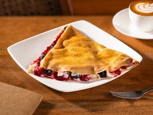Mixed Berries, Sugar, Mascarpone Cream Crepe