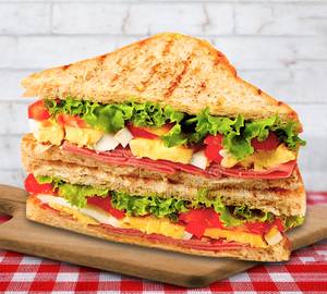 Cheese Cream White Club Sandwich