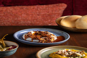 LABNEH CHILLI CRISP (Served with our house-made puffed pita)