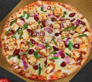 Paneer tikka pizza