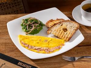 Cooked Ham And Emmenthal Omelette