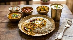 Dal Fry with Chawal