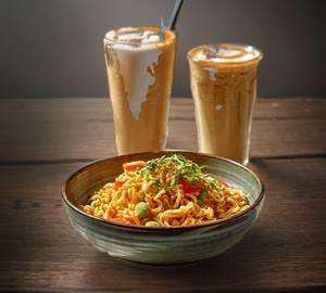 Student Meal: Maggi + Cold Coffee