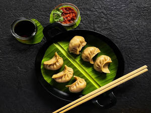 Mushroom Momos Fry