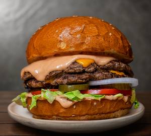 Chicken cheese burger [double]