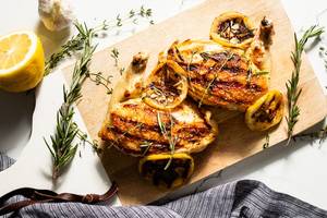 Garlic Lemon Grilled Chicken(With Herb Rice)