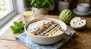 Creamy Custard Apple Smoothie Bowl