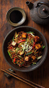 Paneer Hakka Noodles