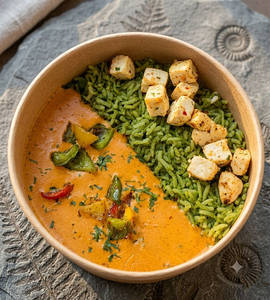 Protein Spinach Veggies Rice (22gm Protein )