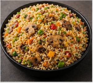 Mushroom chilly fried rice bowl