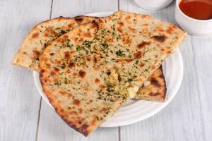 Aloo Paratha With Aloo Matar Sabji