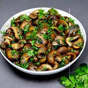 Lemon coriander mushroom