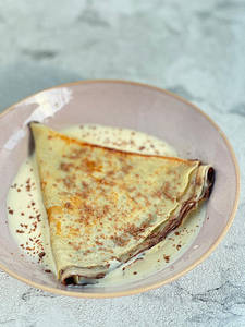 Nutella Crepe With Creme Anglaise