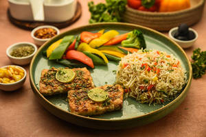 Lemon Grilled Fish [2Pcs fish serve with rice]