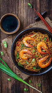 Prawns Schezwan Noodles