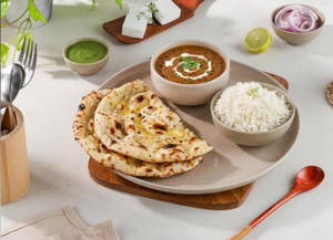 Dal Makhani [half] + 2 Butter Naan + Chutney + Onion