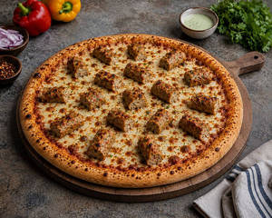Mutton Seekh Kebab Pizza