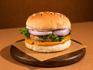 Grilled Chicken Cheese Burger